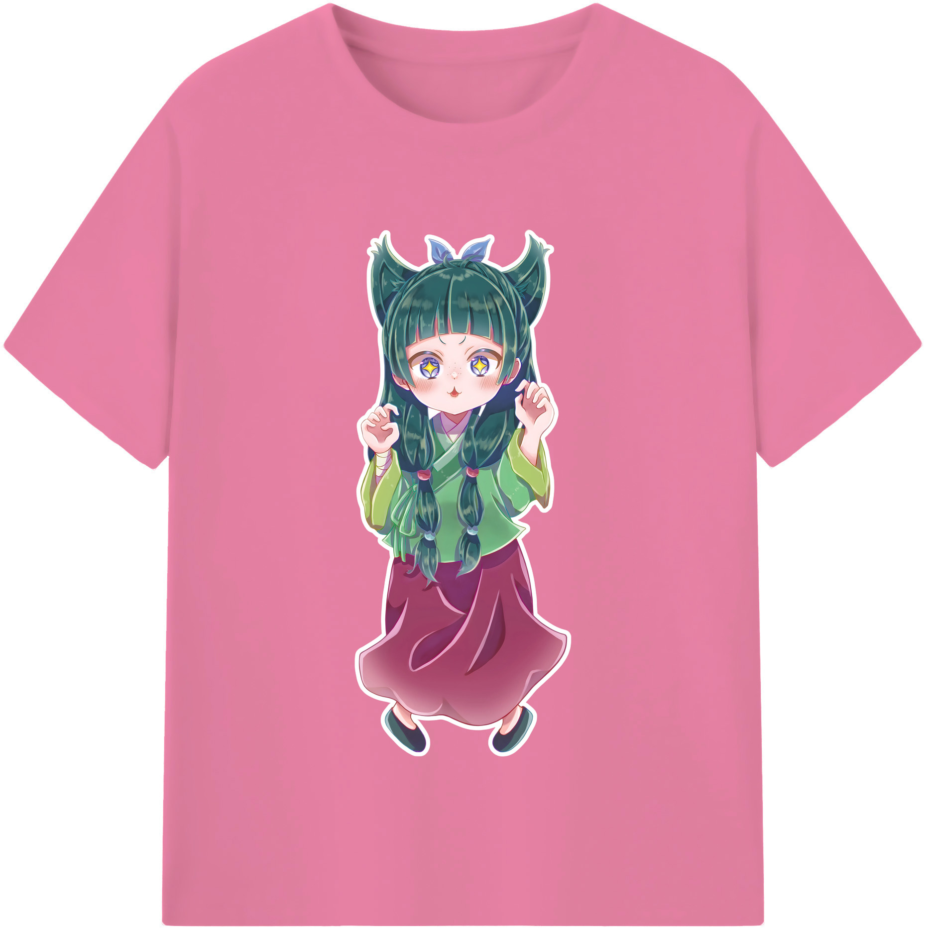 （画像用） 薬屋のひとりごと The Apothecary Diaries 綿100％半袖Tシャツ（フロントプリント）